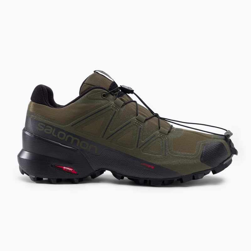 Pánska trailová obuv Salomon Speedcross 5 Wide zelená L49813 2