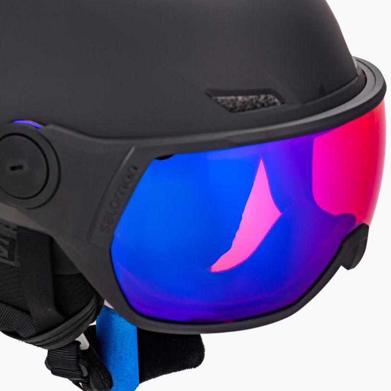 Pánska lyžiarska prilba Salomon Pioneer Lt Visor čierna L411999 7