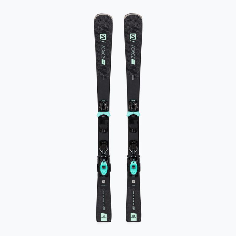 Dámske zjazdové lyže Salomon S/Force W 7 + M1 GW black L411356/L4113251