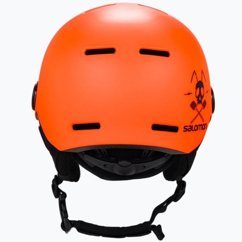 Detská lyžiarska prilba Salomon Grom Visor oranžová L48369 3