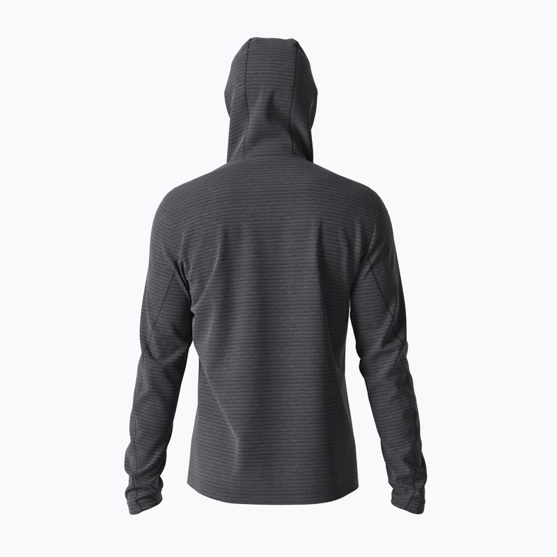 Pánska fleecová mikina Salomon Outline FZ Hoodie čierna LC13683 3