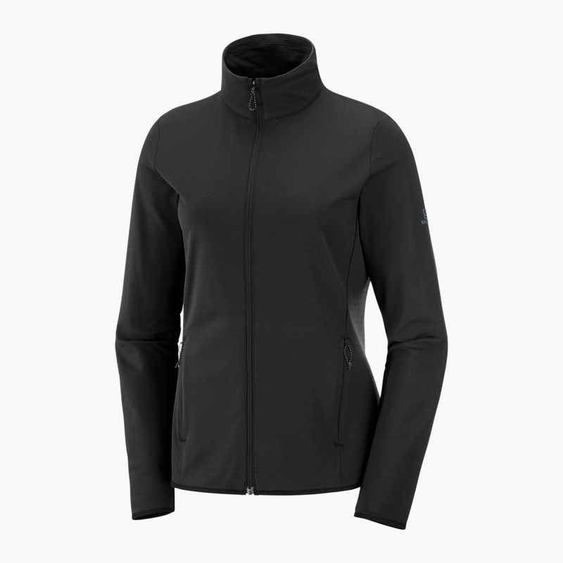 Dámska fleecová mikina Salomon Outrack Full Zip Mid čierna LC13582 4