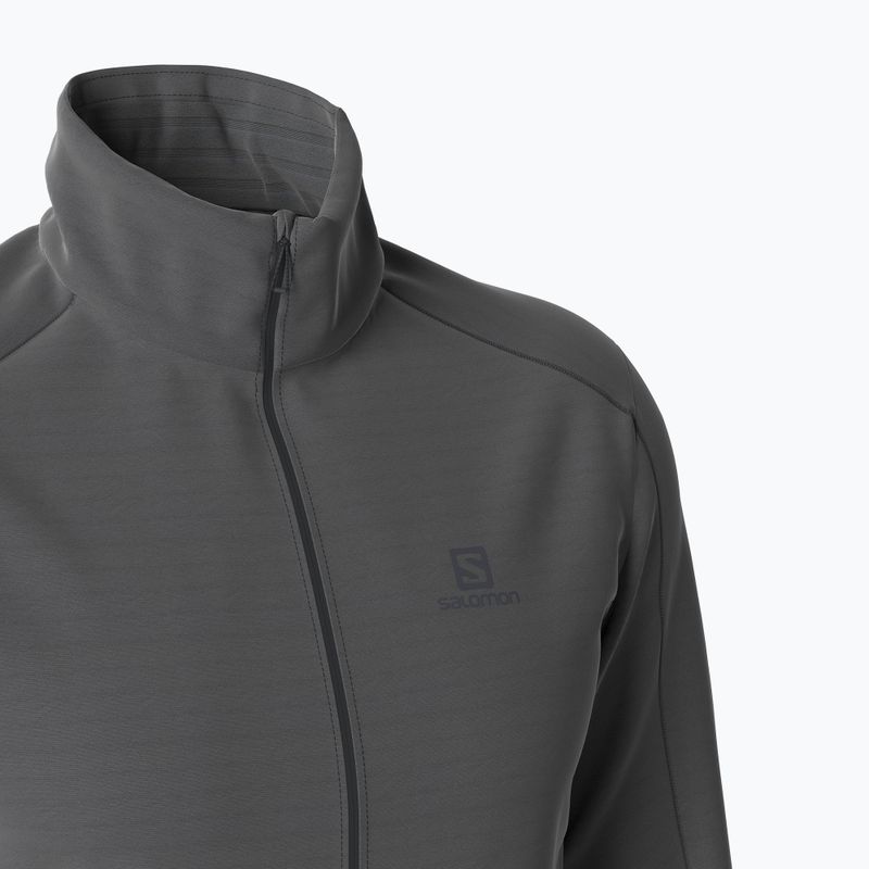 Pánska fleecová mikina Salomon Outrack Full Zip Mid čierna LC13692 6