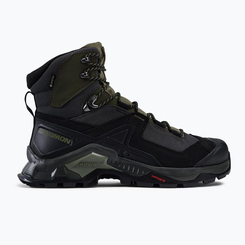 Pánske trekingové topánky Salomon Quest Element GTX zelené L414571 2