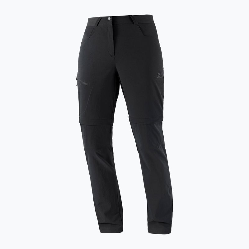 Dámske trekingové nohavice Salomon Wayfarer Zip Off black LC1719 5