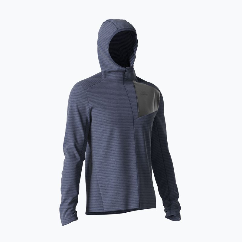 Pánska fleecová mikina Salomon Outline FZ Hoodie tmavomodrá LC17121 5