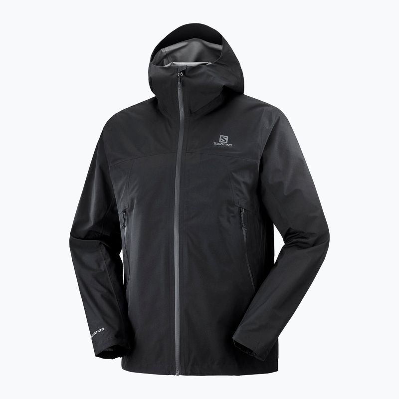 Pánska bunda do dažďa Salomon Outline GTX 2.5L čierna LC17865