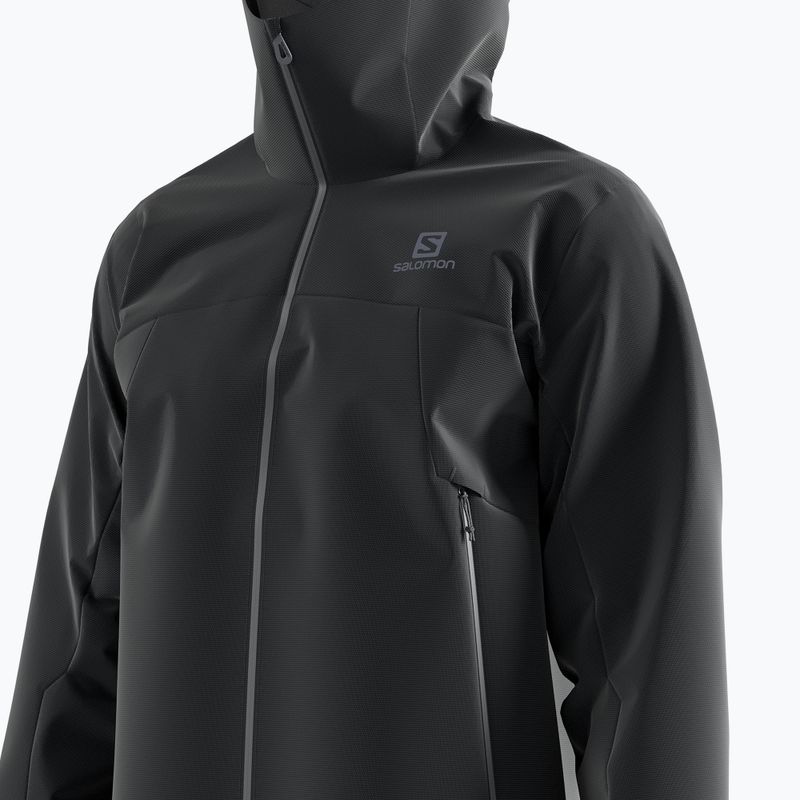 Pánska bunda do dažďa Salomon Outline GTX 2.5L čierna LC17865 5