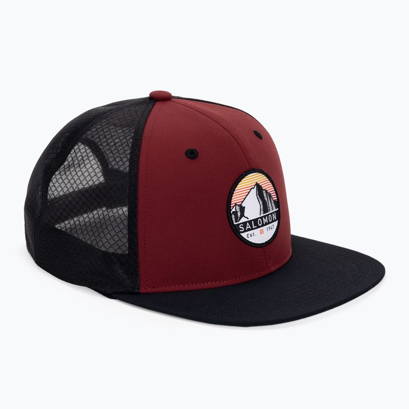 Šiltovka Salomon Trucker Flat bordová LC1687