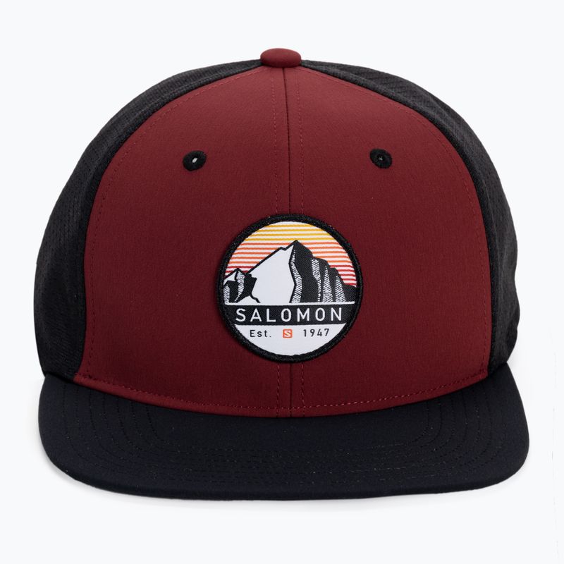 Šiltovka Salomon Trucker Flat bordová LC1687 4