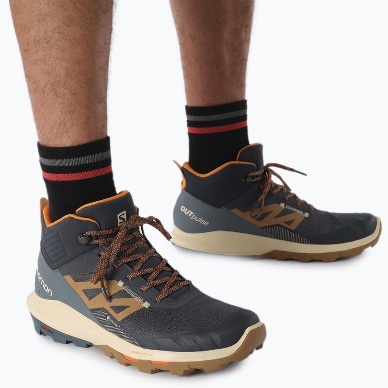 Pánske trekingové topánky Salomon Outpulse MID GTX tmavomodré L415895 17