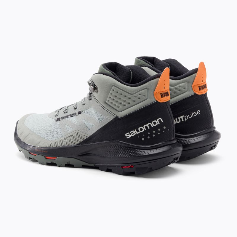 Pánske trekingové topánky Salomon Outpulse Mid Gore-Tex zeleno-čierne L415889 3
