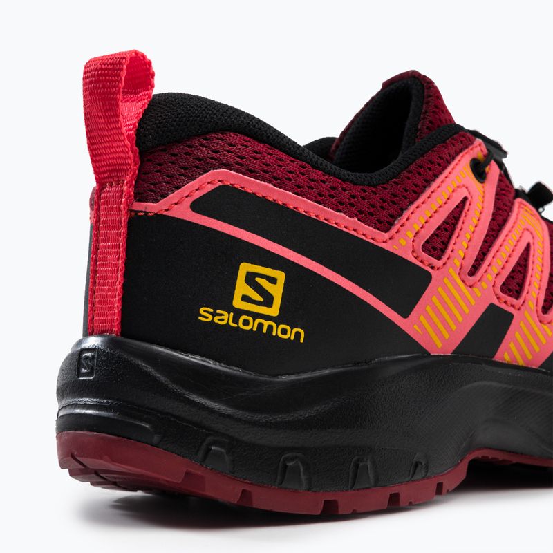 Detská trailová obuv Salomon XA Pro V8 bordorá L416138 9