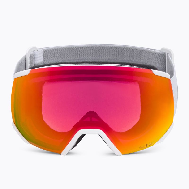 Lyžiarske okuliare Salomon Radium white/sigma poppy red L4753 2