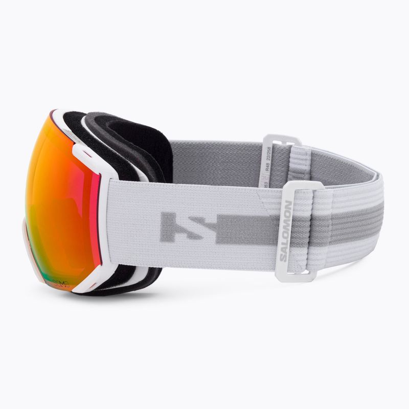 Lyžiarske okuliare Salomon Radium white/sigma poppy red L4753 4