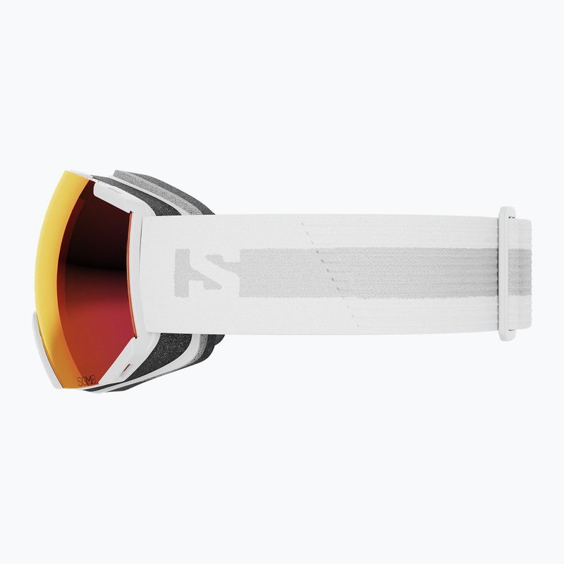 Lyžiarske okuliare Salomon Radium white/sigma poppy red L4753 9