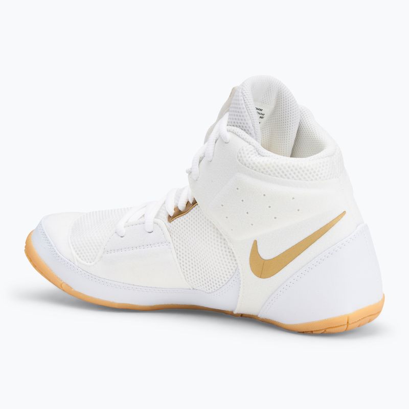 Zápasnícka obuv Nike Fury white/metallic gold 3