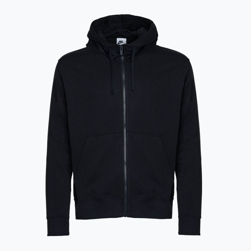 Pánska mikina Nike Sportswear Club Hoodie FZ black/black/white