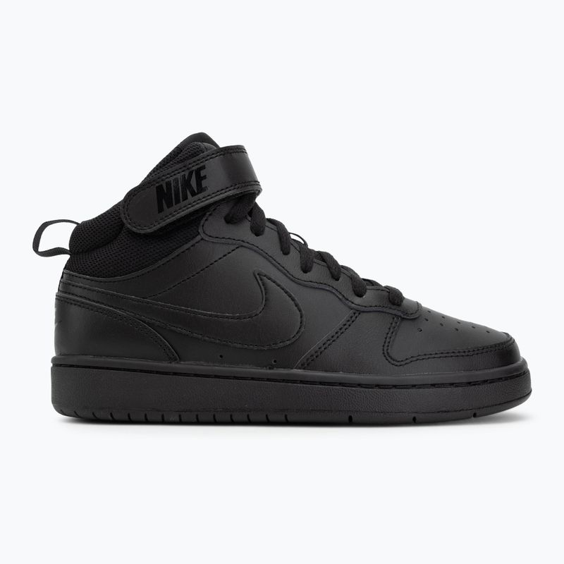 Detské topánky Nike Court Borough Mid 2 black/black/black 2