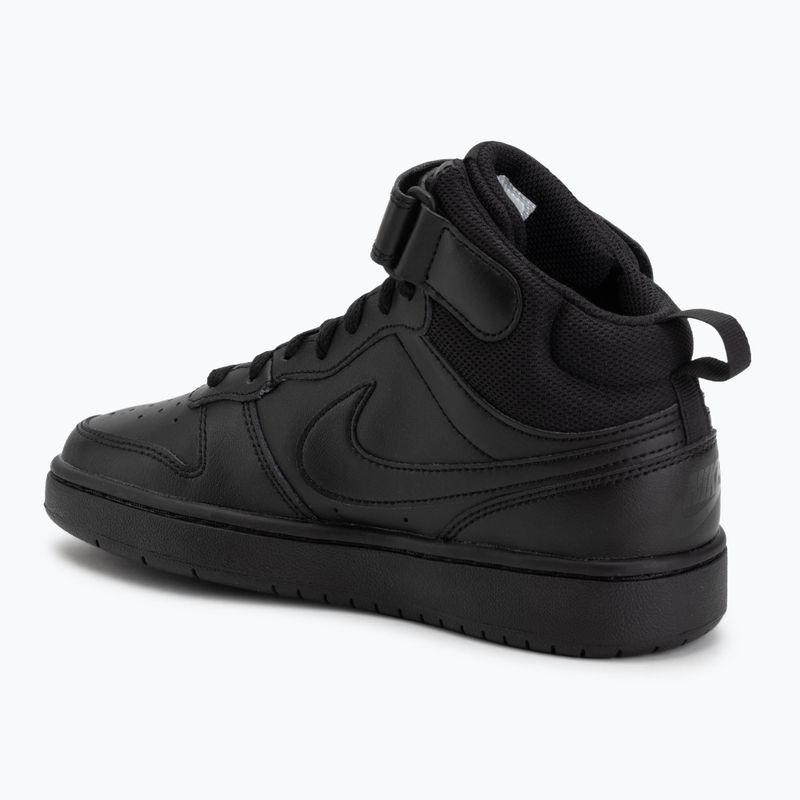 Detské topánky Nike Court Borough Mid 2 black/black/black 3