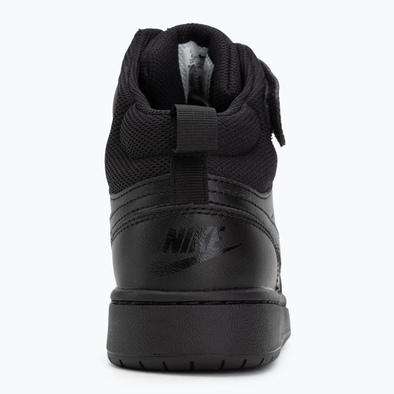 Detské topánky Nike Court Borough Mid 2 black/black/black 6