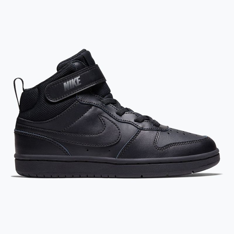 Detské topánky Nike Court Borough Mid 2 black/black/black