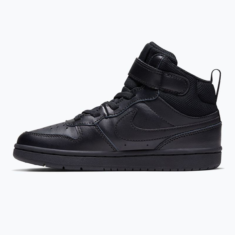 Detské topánky Nike Court Borough Mid 2 black/black/black 2