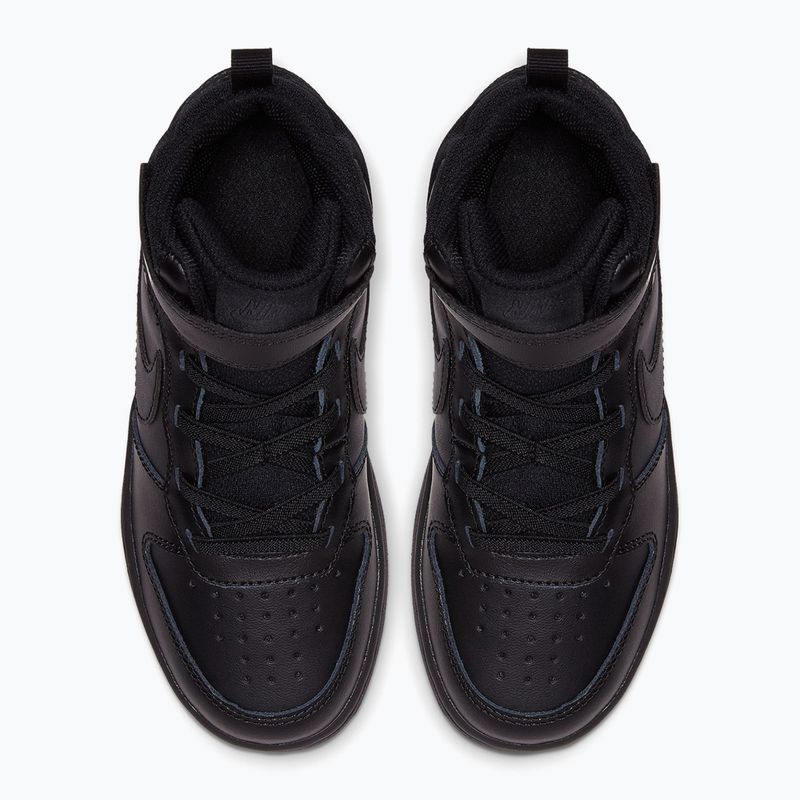 Detské topánky Nike Court Borough Mid 2 black/black/black 4
