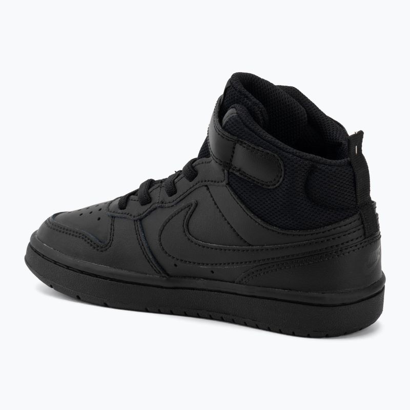 Detské topánky Nike Court Borough Mid 2 black/black/black 3