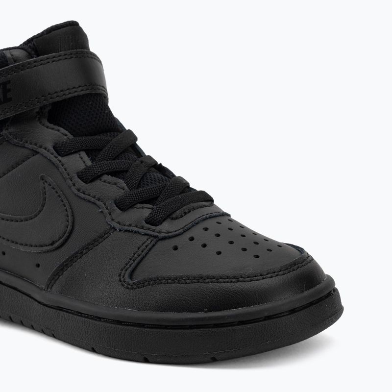 Detské topánky Nike Court Borough Mid 2 black/black/black 7