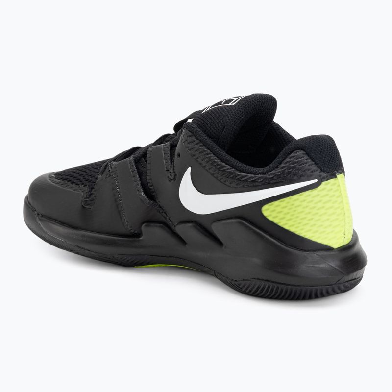 Detské tenisové topánky Nike Court Vapor X Jr black/volt/white 3