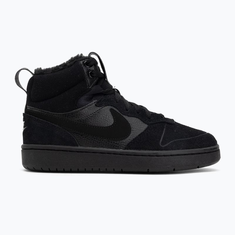 Detské topánky Nike Court Borough Mid 2 black/black/black 2