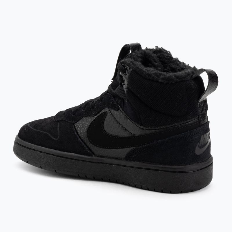 Detské topánky Nike Court Borough Mid 2 black/black/black 3