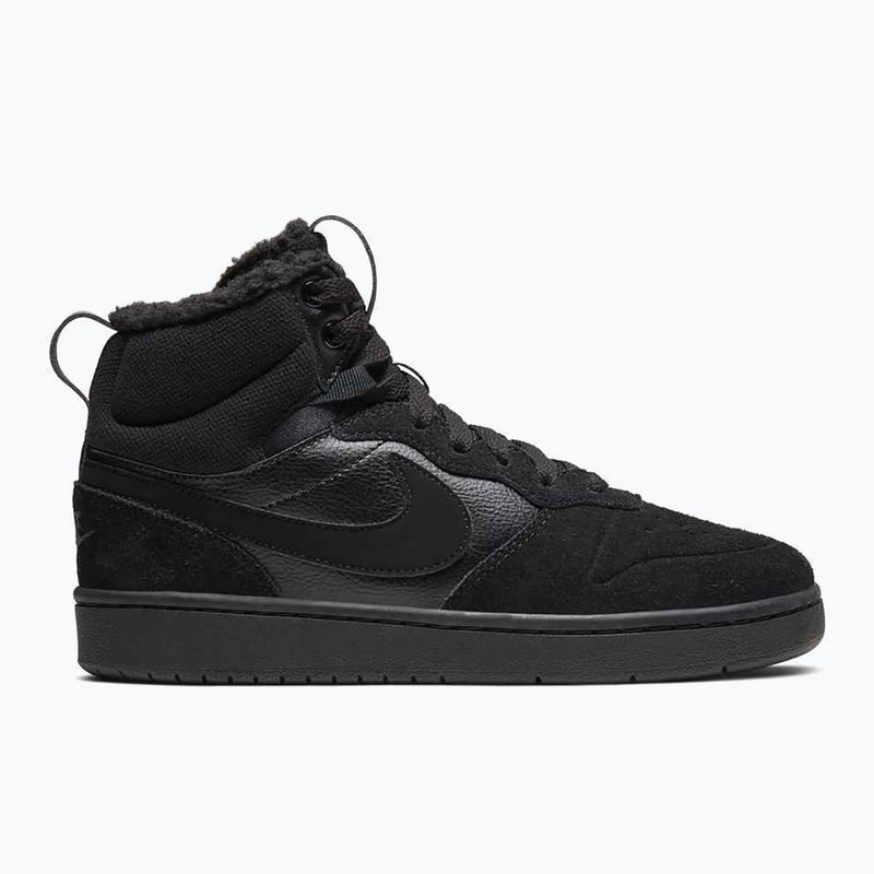Detské topánky Nike Court Borough Mid 2 black/black/black