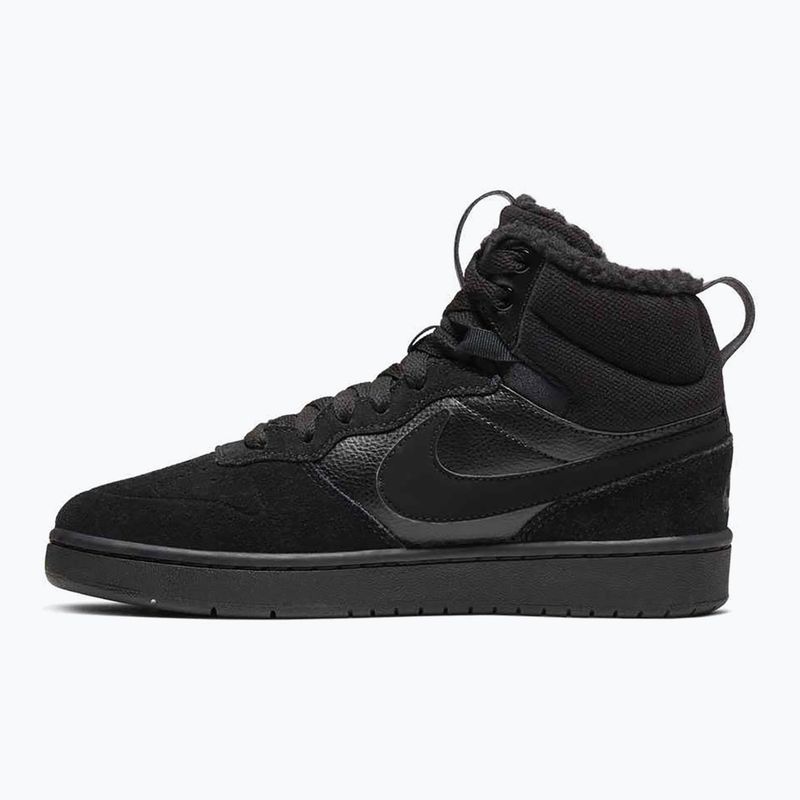 Detské topánky Nike Court Borough Mid 2 black/black/black 2