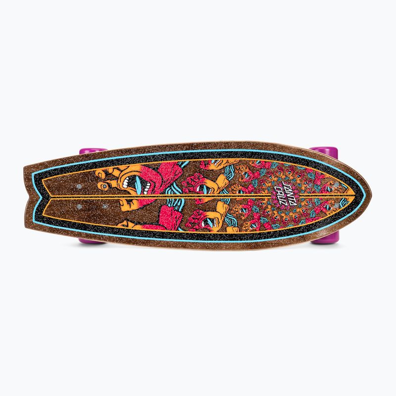 Skateboard cruiser Santa Cruz Cruzer Mandala Hand Shark 8.8 brown 124573 4