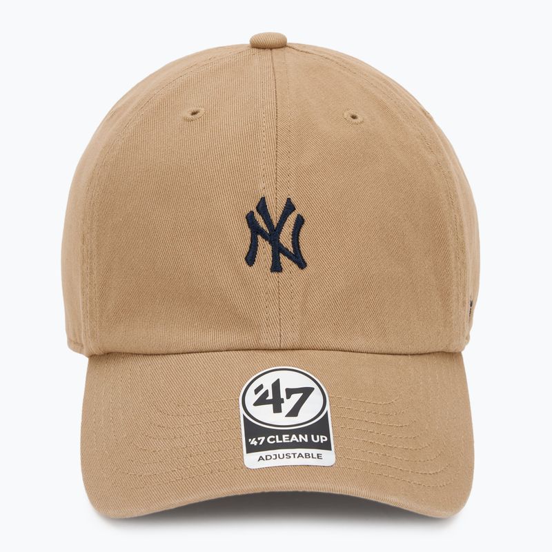 47 Značka MLB New York Yankees Base Runner čiapka CLEAN UP khaki 2