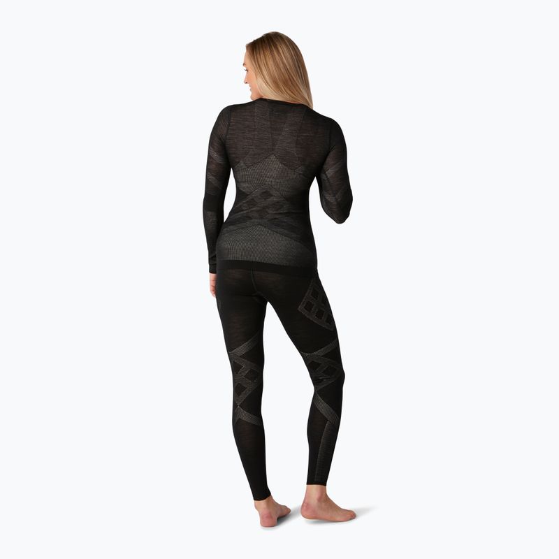 Dámska termoakčná mikina Smartwool Intraknit Merino 200 Crew black/white 6