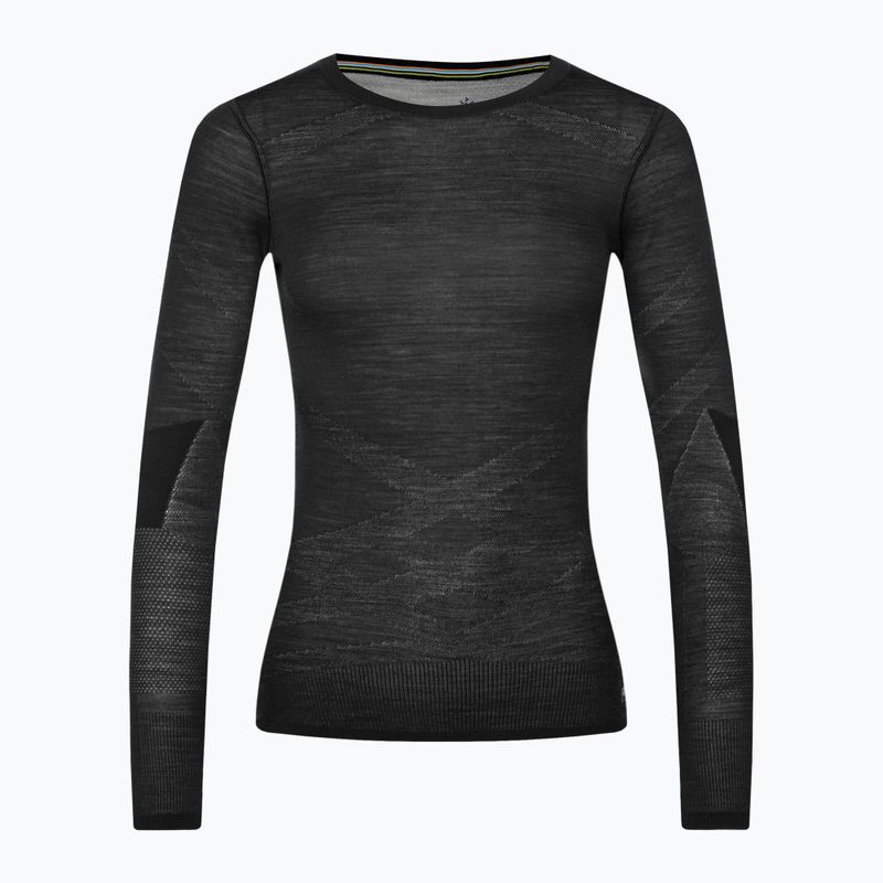 Dámska termoakčná mikina Smartwool Intraknit Merino 200 Crew black/white