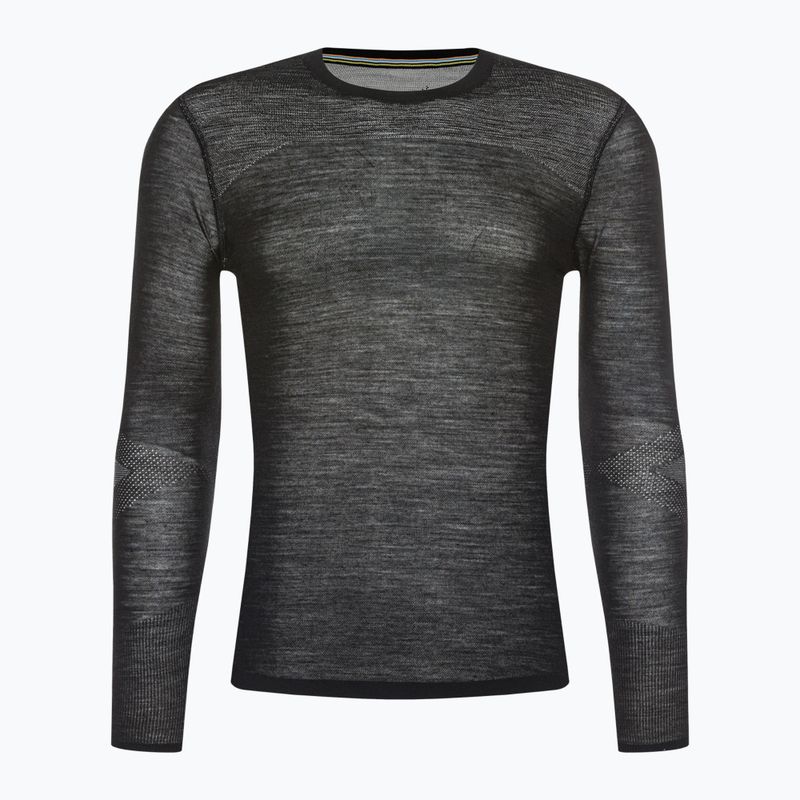 Pánska termoakčná mikina Smartwool Intraknit Merino 200 Crew black/white