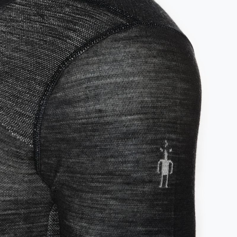 Pánska termoakčná mikina Smartwool Intraknit Merino 200 Crew black/white 3