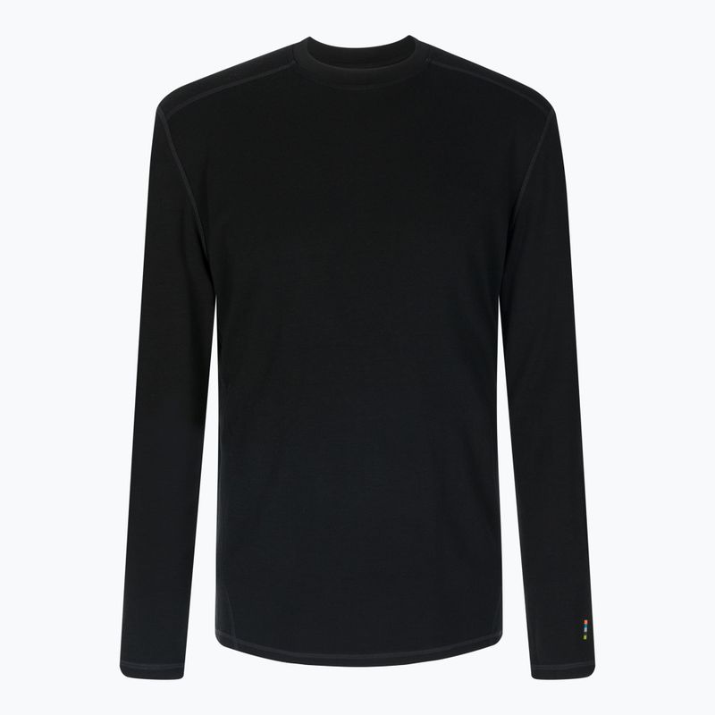 Pánska termoaktívna mikina Smartwool Merino Base Layer Crew Boxed black