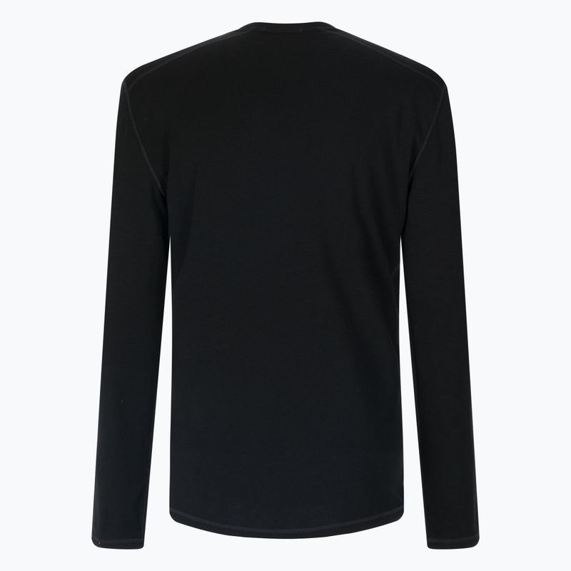 Pánska termoaktívna mikina Smartwool Merino Base Layer Crew Boxed black 2
