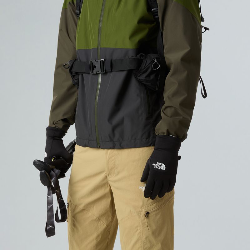 Trekingové rukavice The North Face Etip Recycled black/white 4