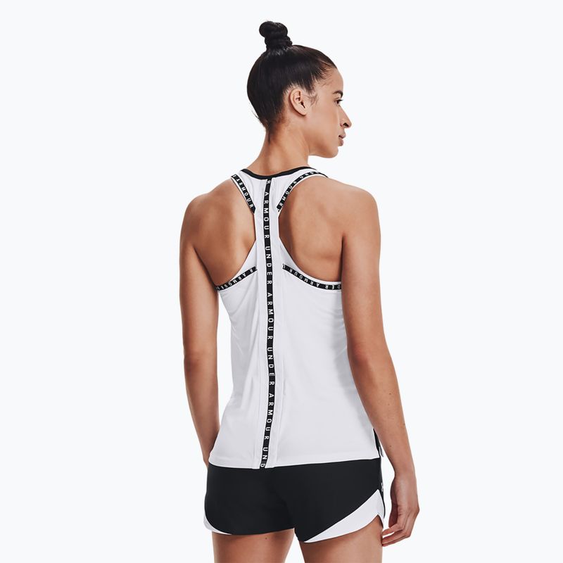 Dámske tréningové tričko Under Armour Knockout Tank white 1351596 3