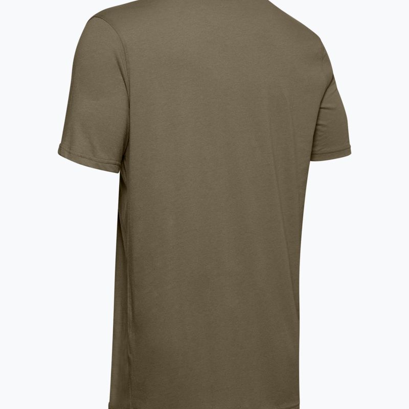 Under Armour pánske trekingové tričko M Tac Cotton brown 1351776 2