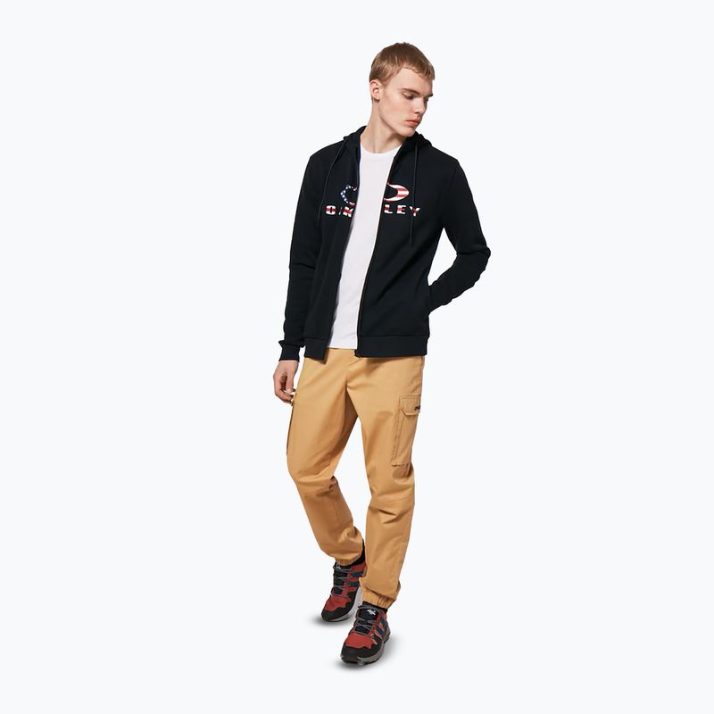Pánska mikina Oakley Bark 2.0 Hoodie FZ black/american flag 5