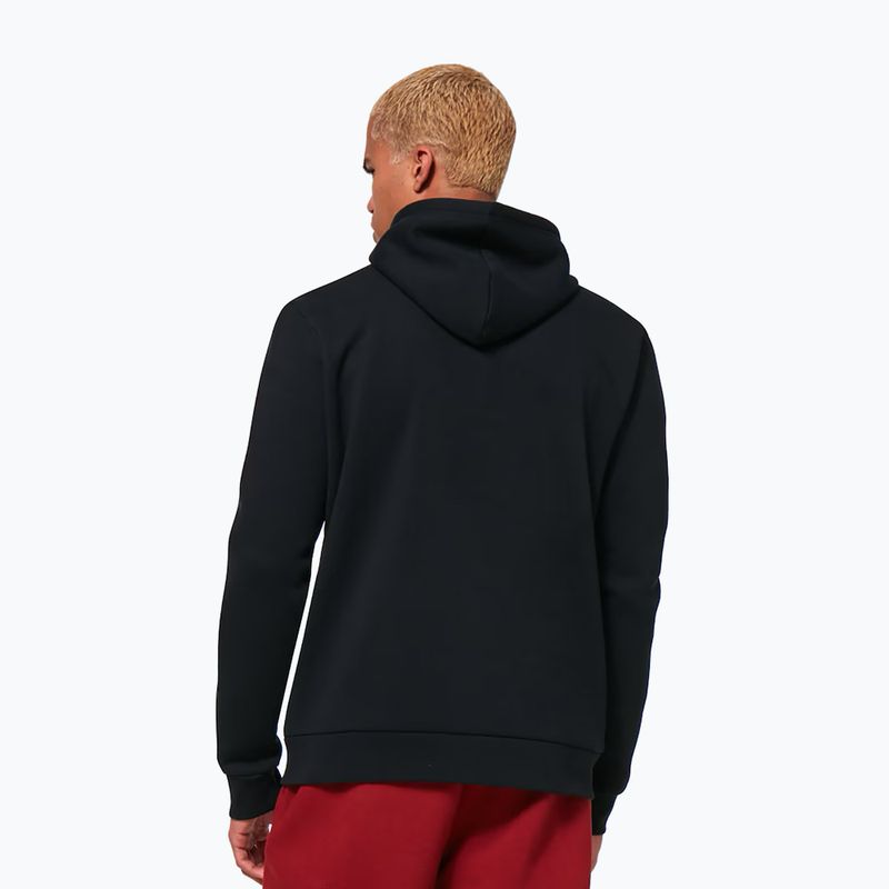 Pánska mikina Oakley Bark 2.0 Hoodie FZ black/white 3