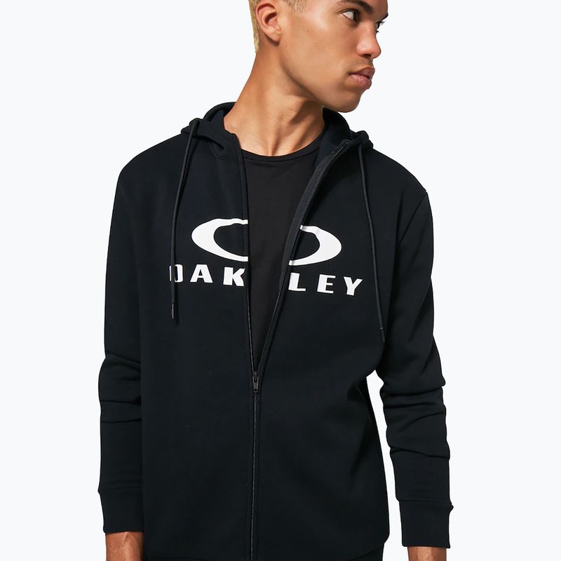 Pánska mikina Oakley Bark 2.0 Hoodie FZ black/white 5