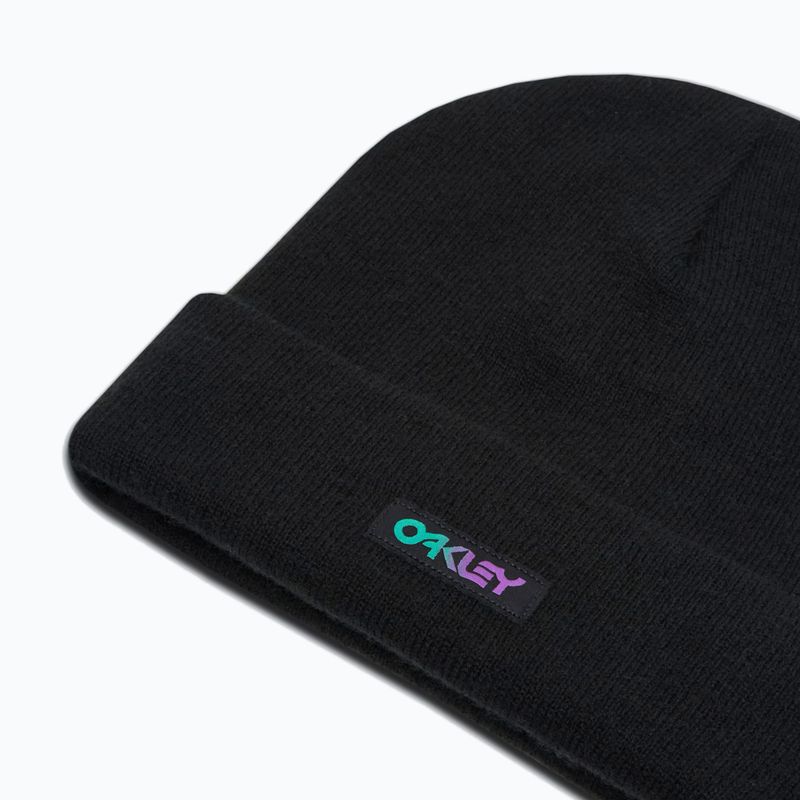 Zimná čiapka Oakley B1B Gradient Patch Beanie blackout 3